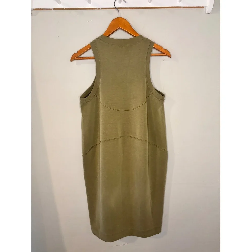 Lululemon Softstreme Back In Action Tank Dress Olive Green Athleisure Minimal‎ 6